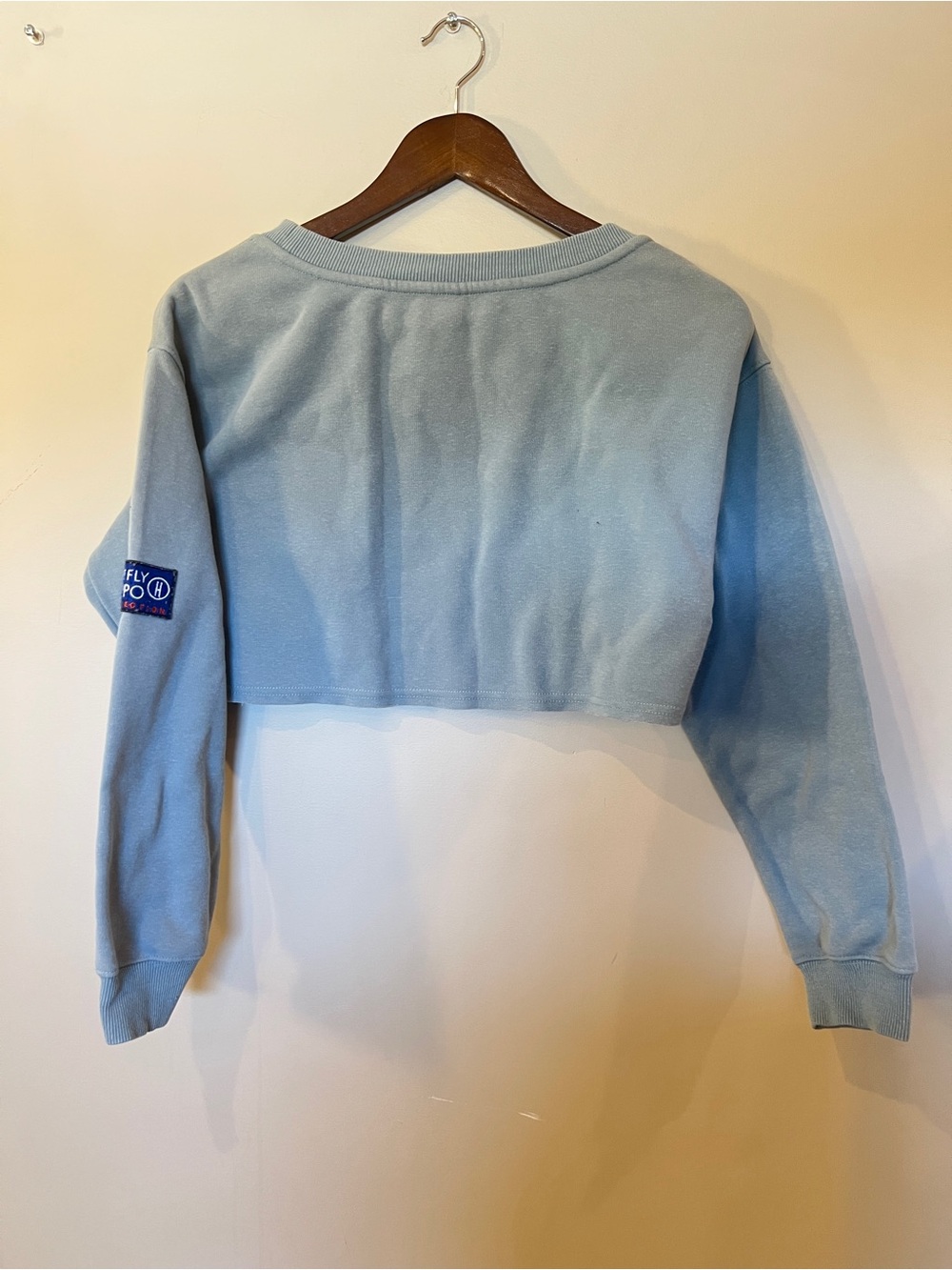 The Fly Hippo Collection Blue Cropped Sweatshirt Size Small - Picture 6 of 9